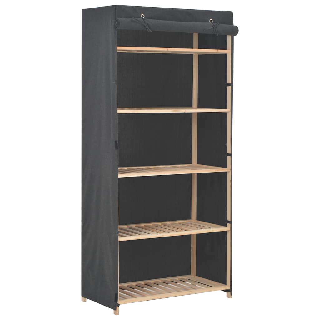 Kleiderschrank Weiß 79 x 40 x 170 cm Stoff