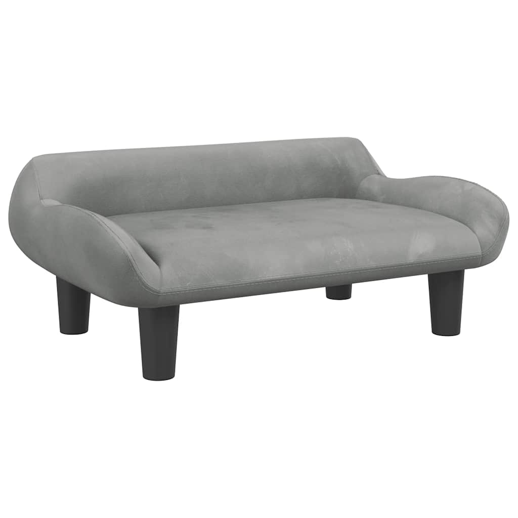Hundebett Creme 70x40x24 cm Stoff