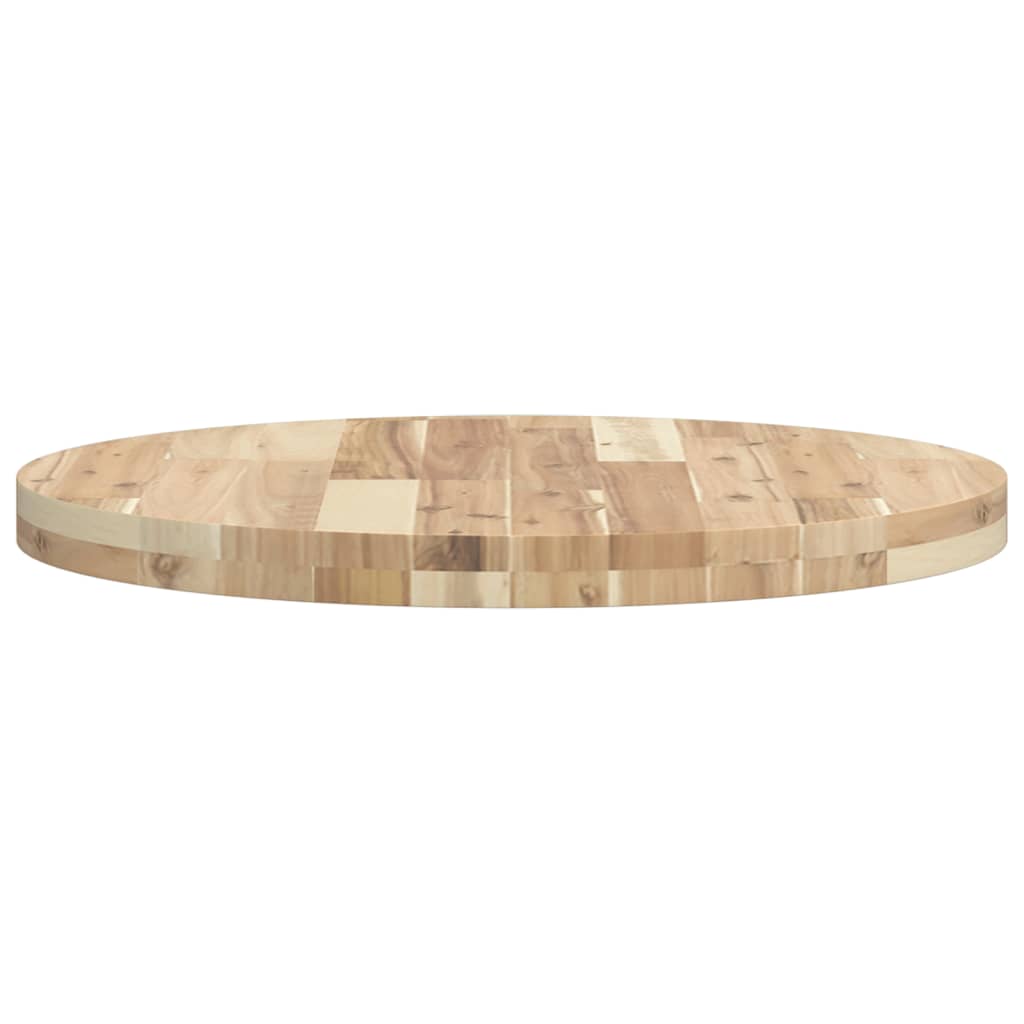 Tischplatte Rund Ø40x2 cm Massivholz Akazie