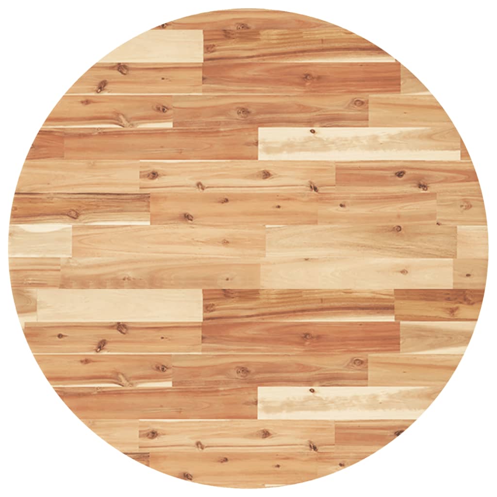 Tischplatte Rund Ø40x2 cm Massivholz Akazie