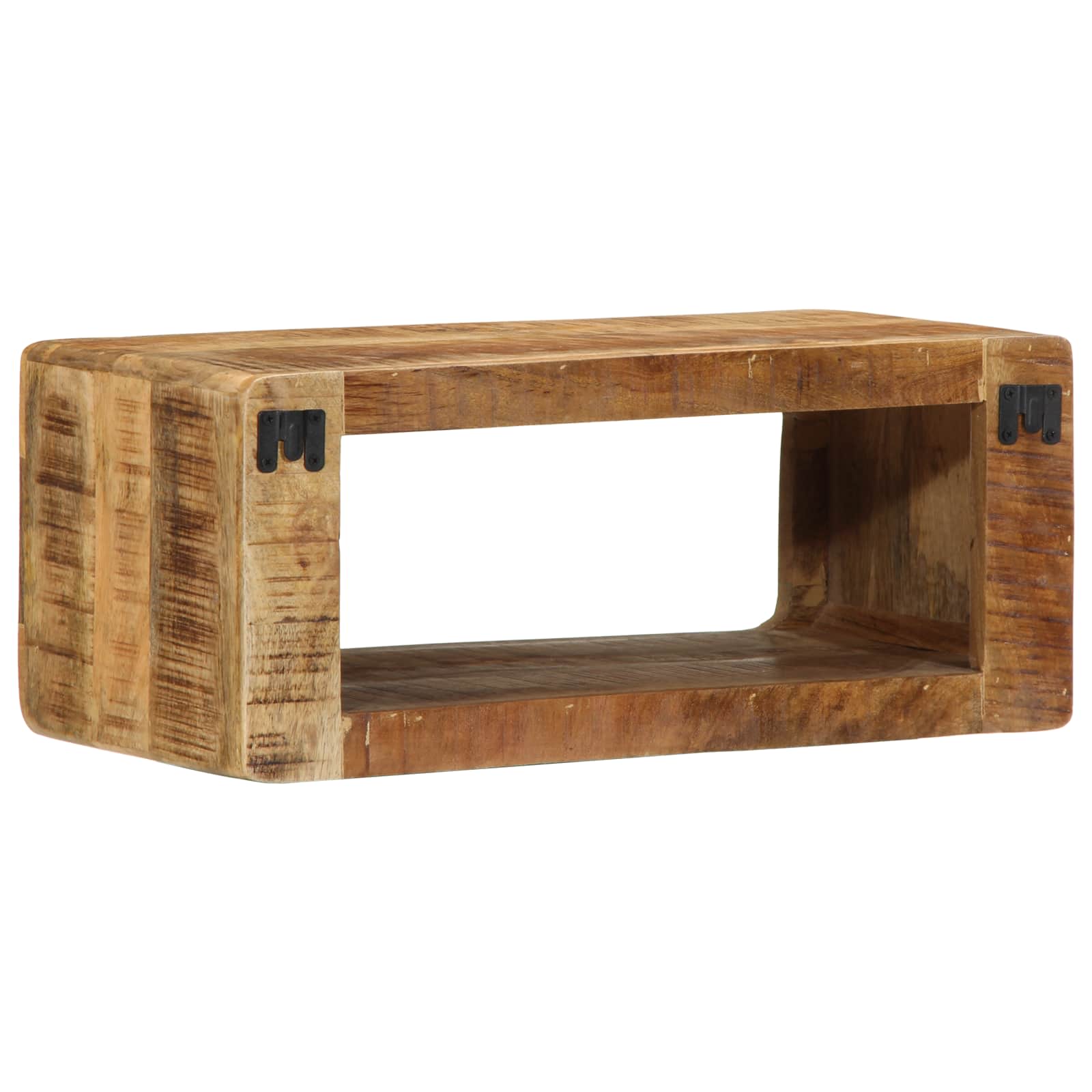 TV-Schränk mit Regal Braun 60 x 30 x 25 cm Massivholz Mango