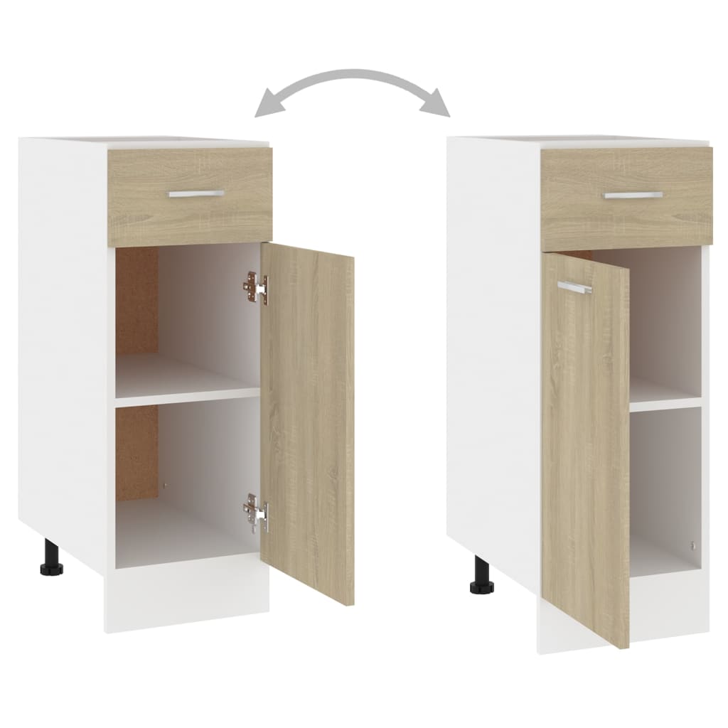 Unterschrank Lyon Weiß 60x46x81,5 cm Holzwerkstoff