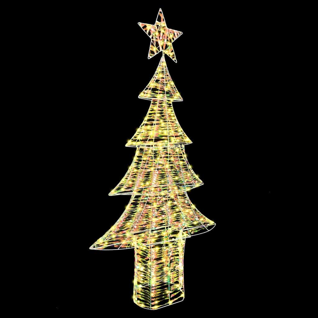 Weihnachtsbaum mit 120 LEDs Warmweiß 120,5 cm PET