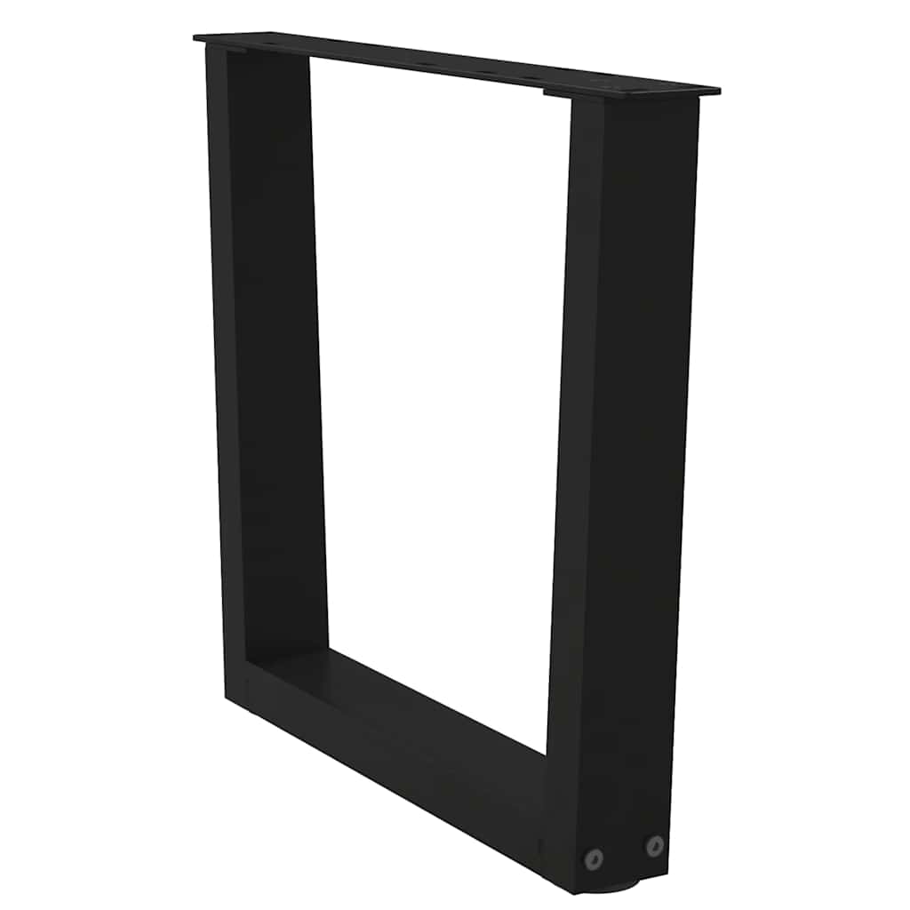 Couchtischbeine V-Form 2 Stück Schwarz 30x(30-31,3) cm Stahl