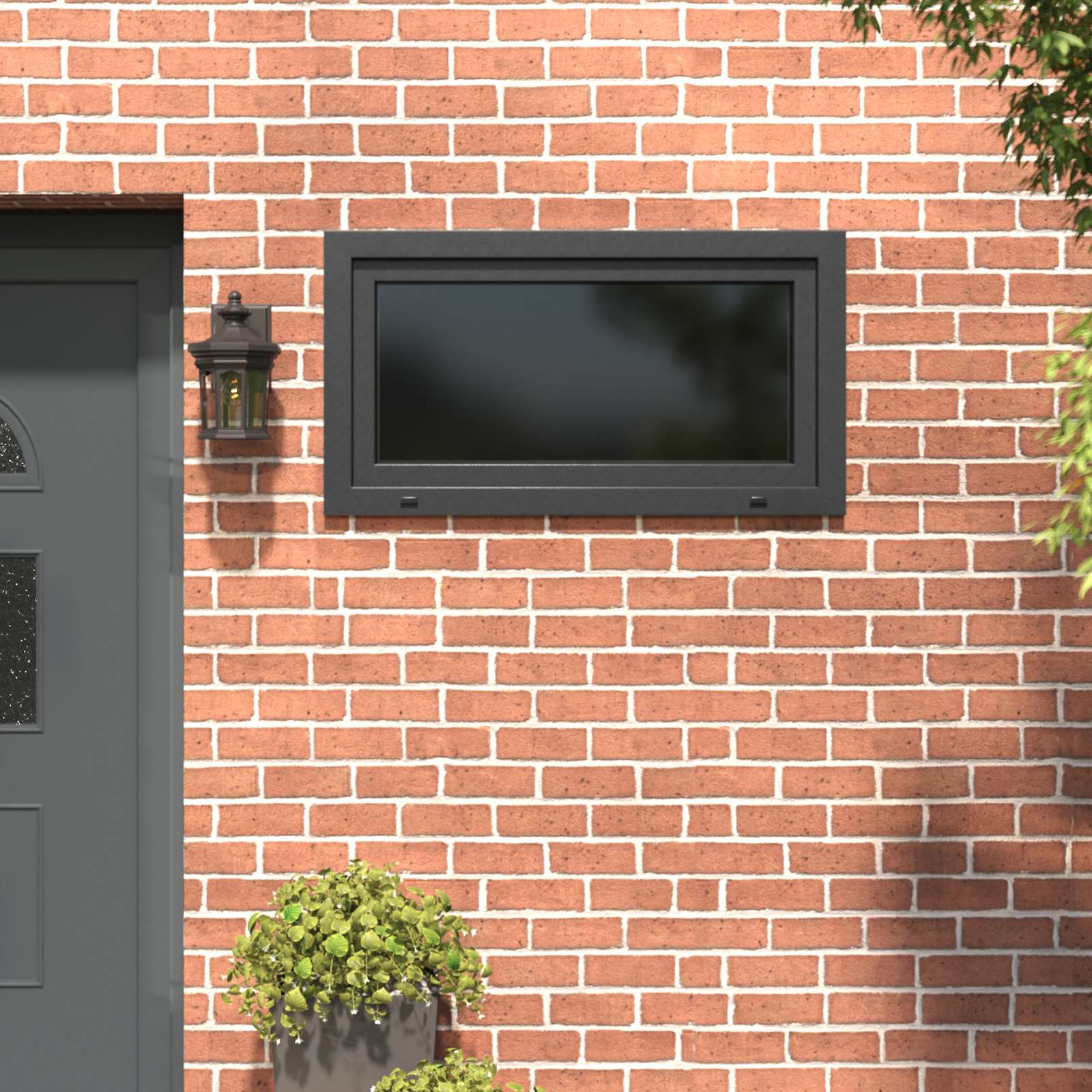 Kellerfenster RISOR 50 x 50 cm PVC und Glas Weiß