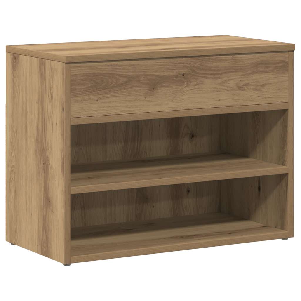 Schuhbank Weiß 60x30x45 cm Holzwerkstoff