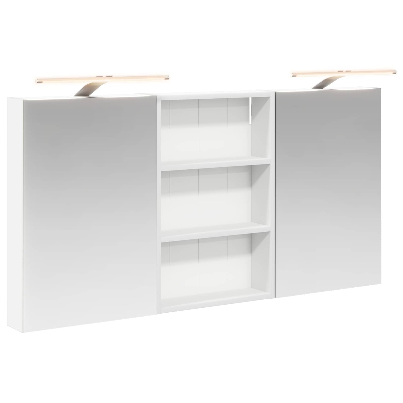 Badezimmerschrank-Set 3 pcs 80 x 10,5 x 50 cm Holzwerkstoff