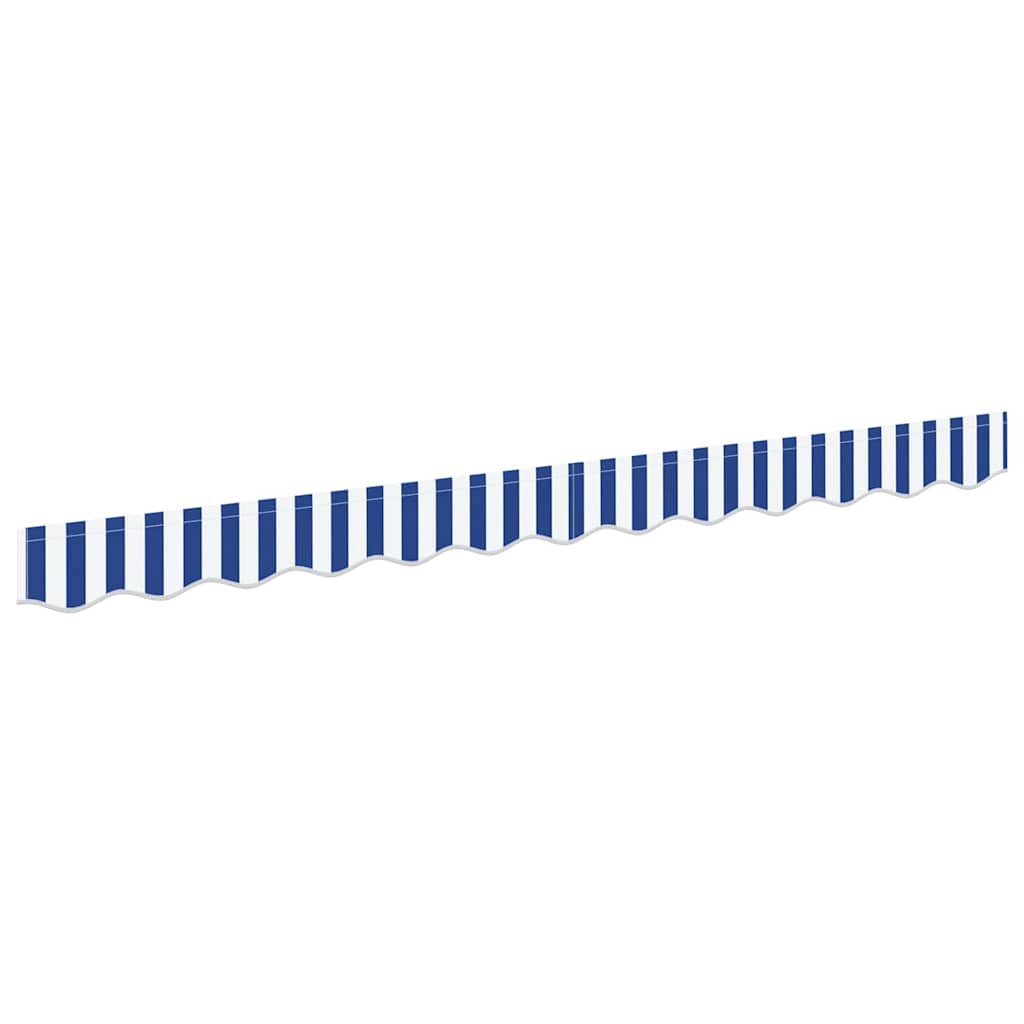 Markisenvolant Blau und Weiß Gestreift 3 m