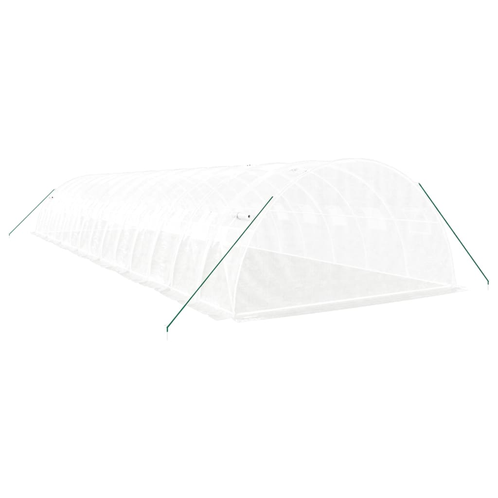 Gewächshaus mit Stahlrahmen Grün 8 m² 4x2x2 m