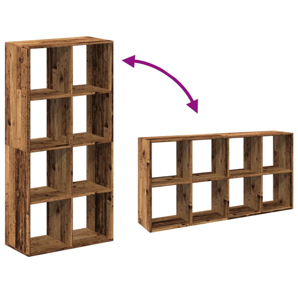 Bücherregal Weiß 137,5x29x137,5 cm Holzwerkstoff