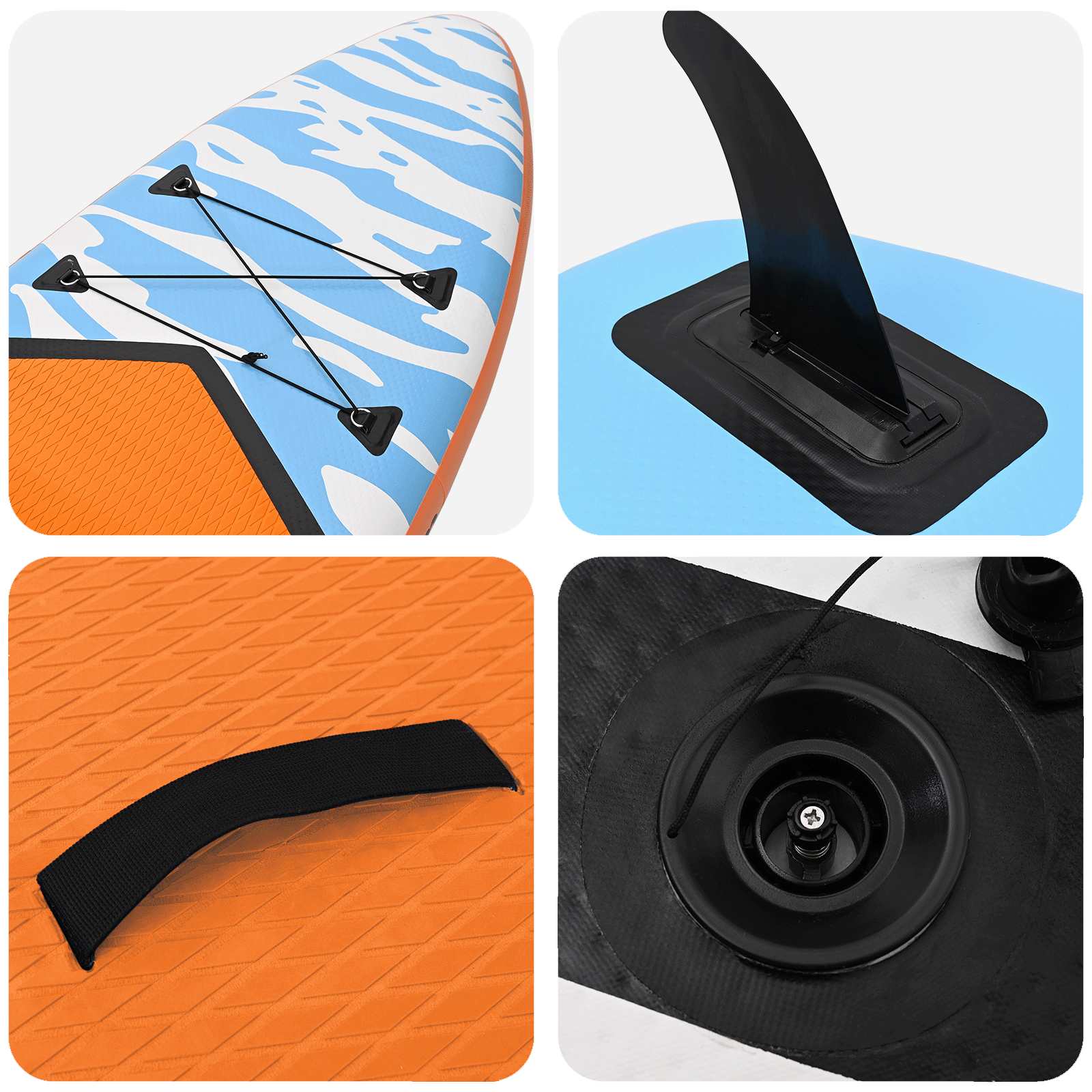 SUP Board mit Sitz 2-in-1 POSEIDON 305 x 76 x 15 cm Grün für