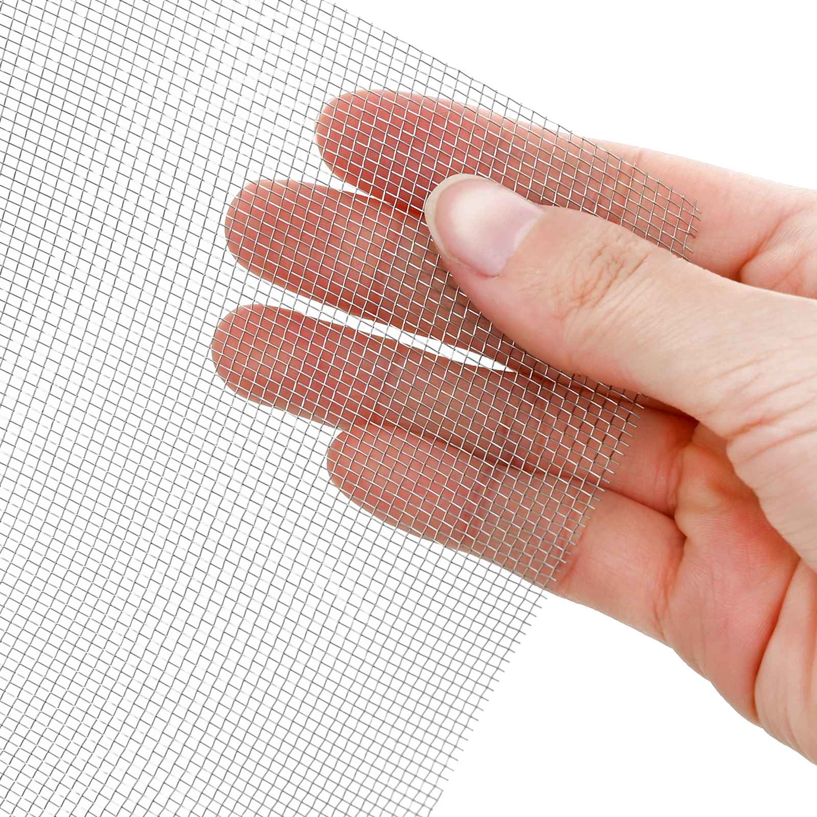 Drahtzäune 100 x 500 cm Mesh Edelstahl 201 Silber