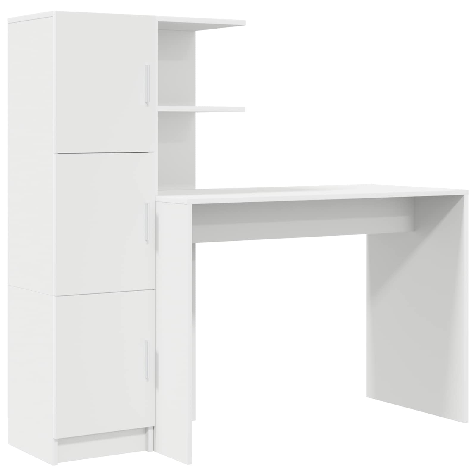 Schreibtisch 2 pcs Beton Grau