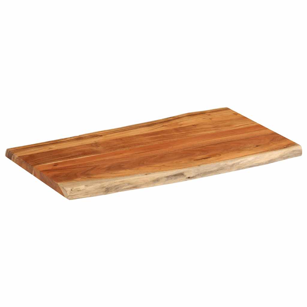 Tischplatte 40x40x2,5 cm Rechteckig Massivholz Akazie Baumkante