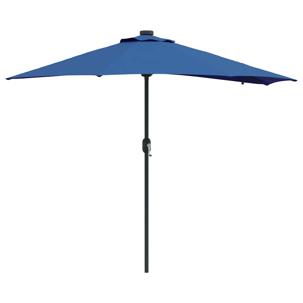 Garten-Sonnenschirm Sand 294 x 150 x 223 cm Polyester und Stahl