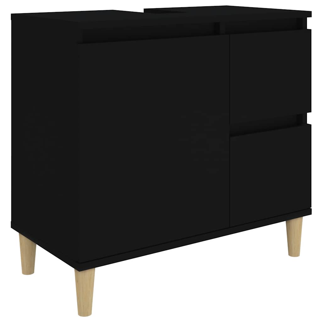 Badschrank Weiß 65x33x60 cm Holzwerkstoff
