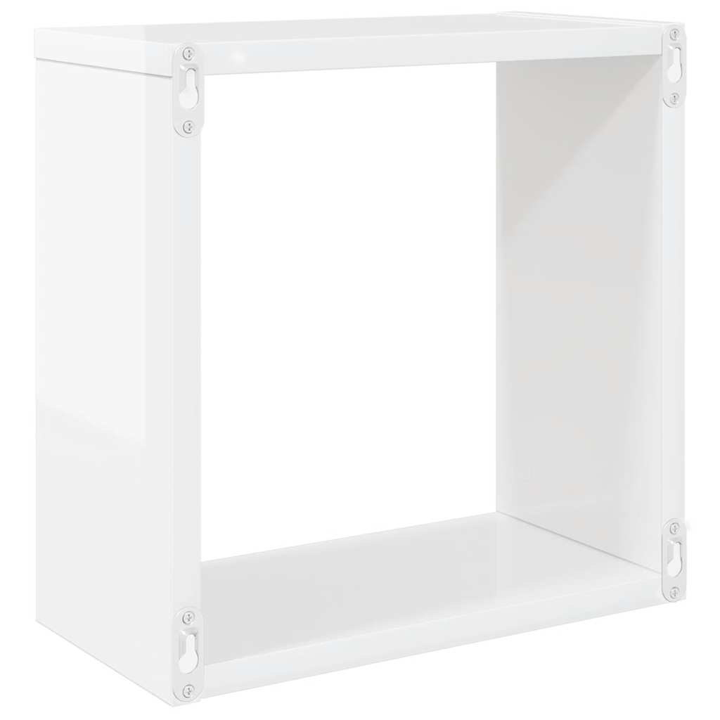 Würfelregale 2 Stk. Weiß 30x15x30 cm