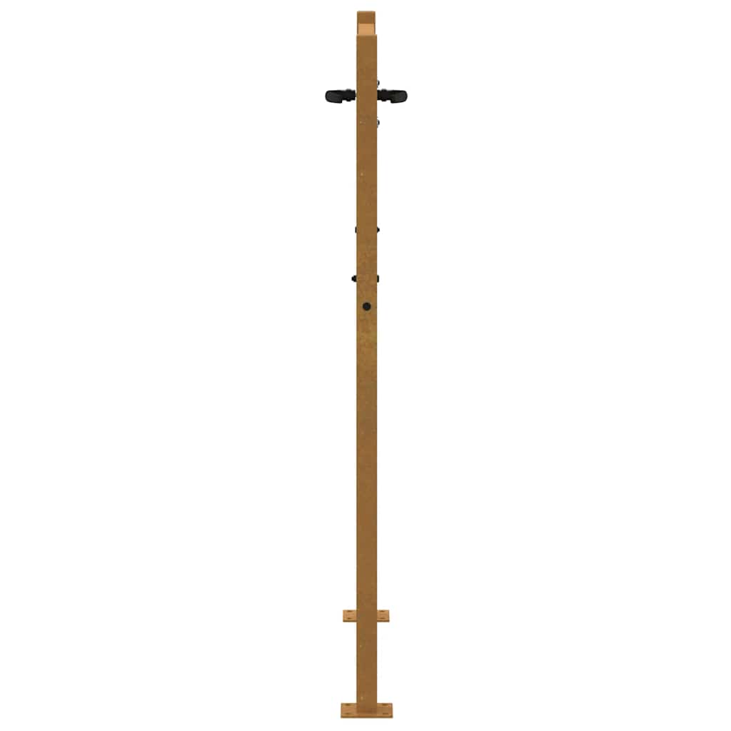 Gartentor 100x75 cm Cortenstahl Quadratisches Design