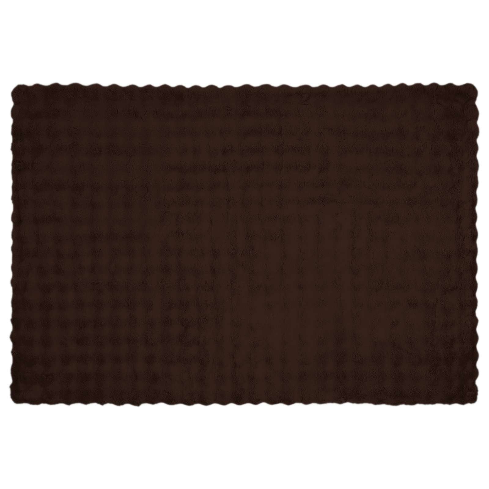 Rutschfeste Decke aus Kunstkaninchenfell Olite Beige Polyester
