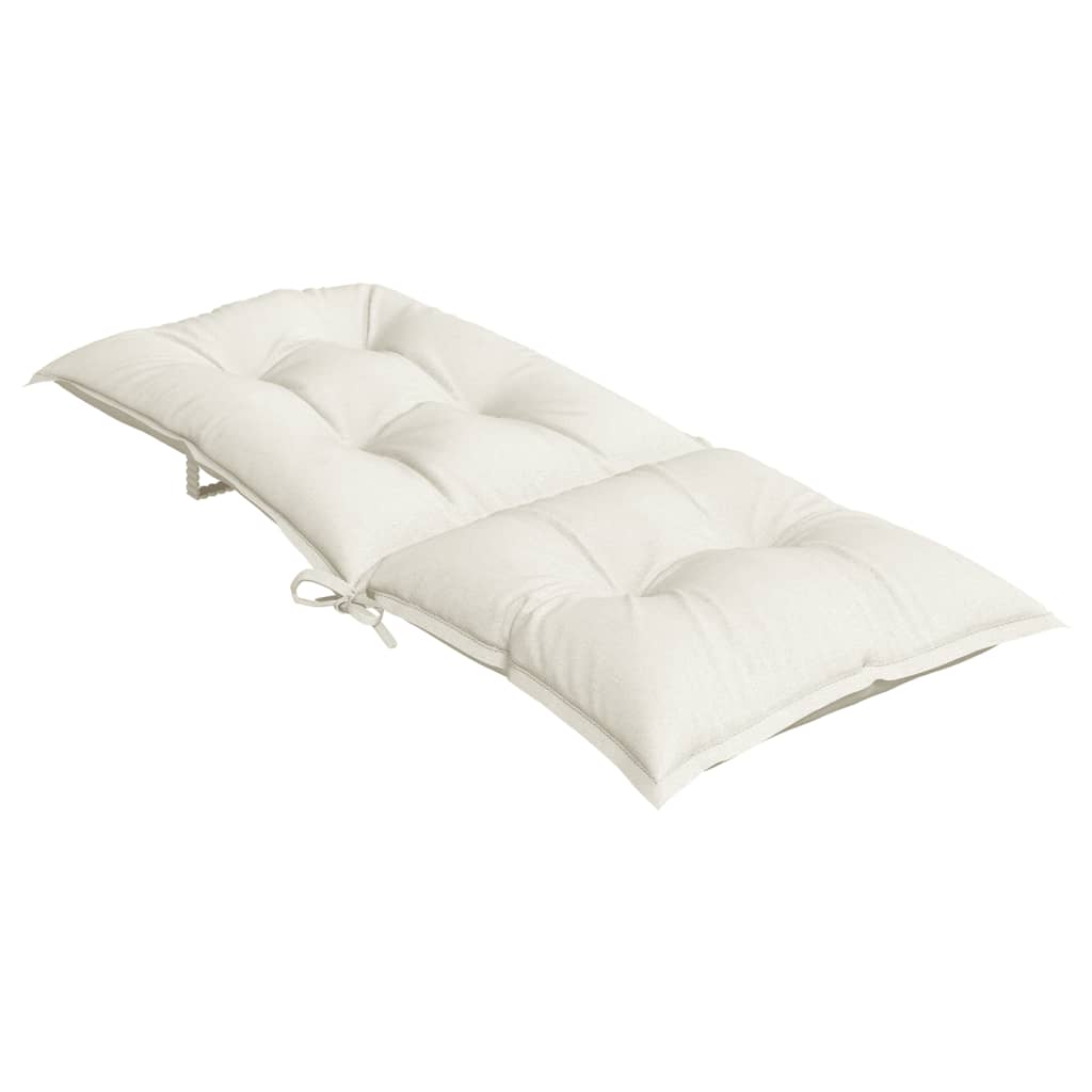 Hochlehner-Auflagen 2 Stk. Melange Anthrazit 120x50x7cm Stoff
