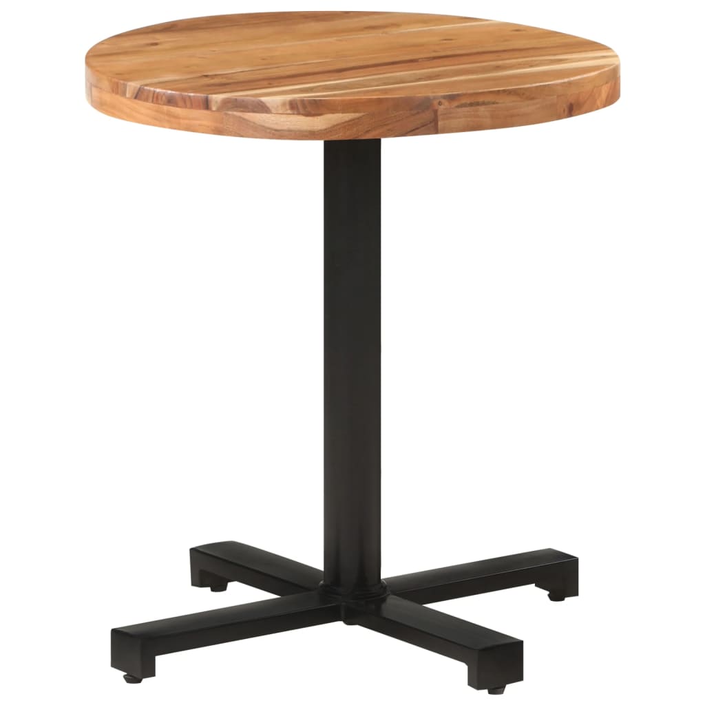 Bistrotisch Rund Ø60x75 cm Raues Mangoholz