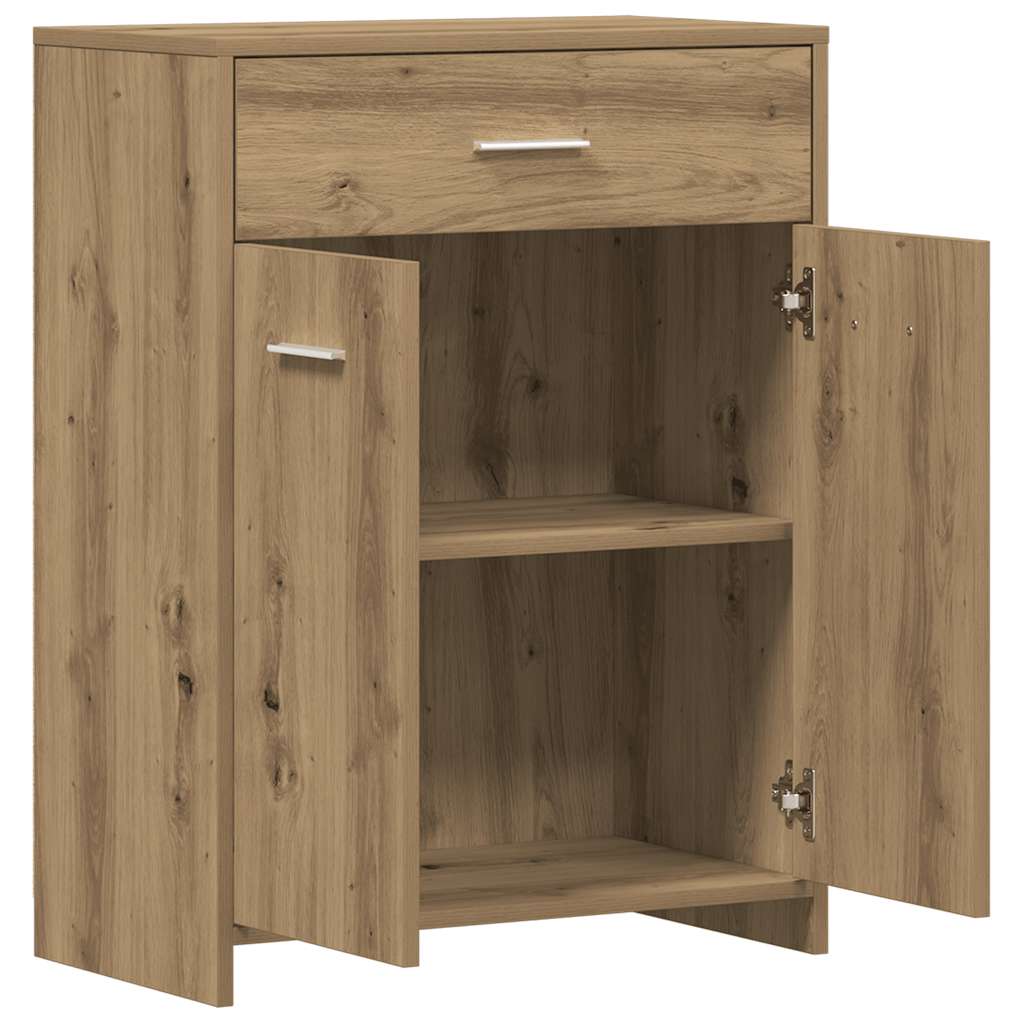 Badezimmerschrank Weiß 60x33x80 cm Holzwerkstoff