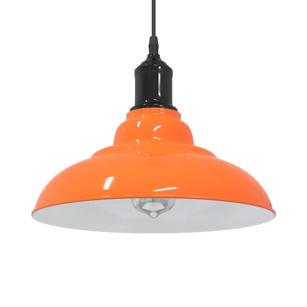 Pendelleuchte Höhenverstellbar E27 Schwarz Glänzend Ø 31 cm