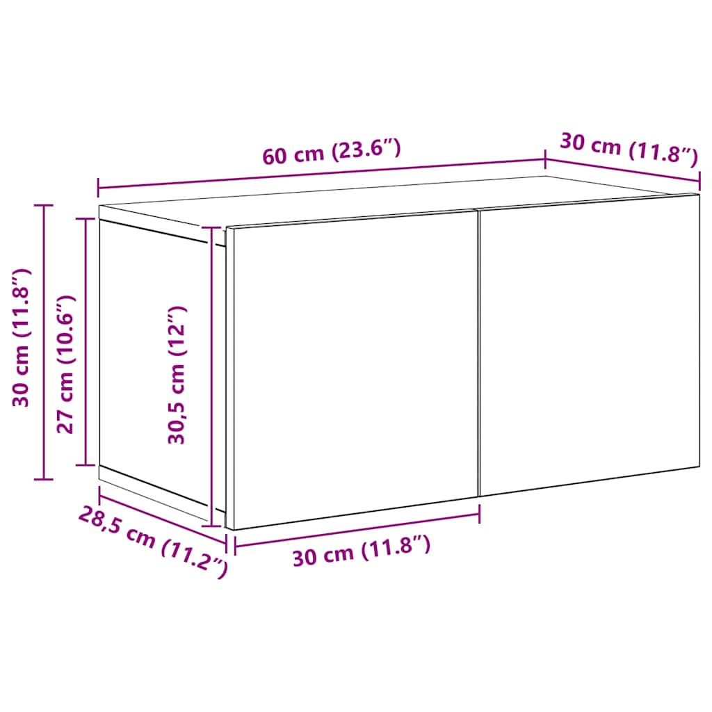 4-tlg. TV-Schrank-Set Weiß Holzwerkstoff
