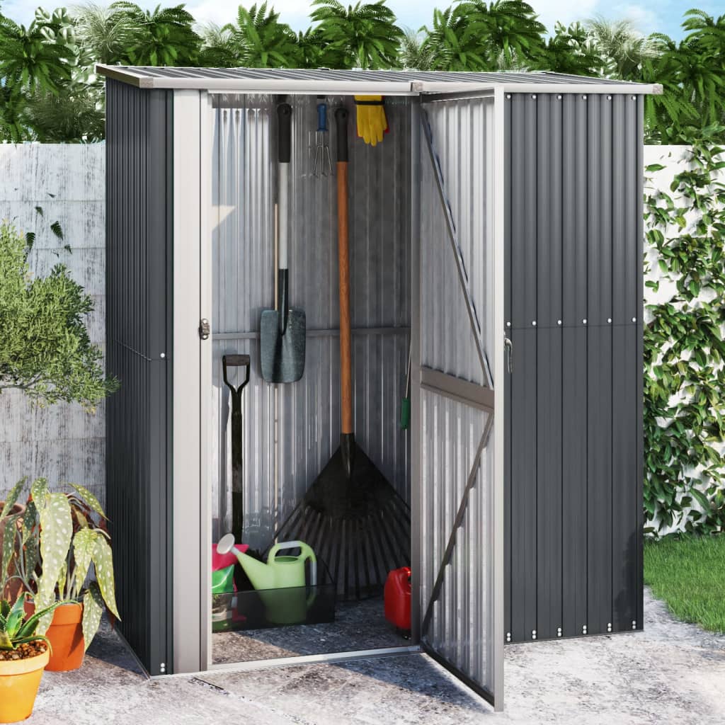 Gartenhaus Grün 180,5x97x209,5 cm Verzinkter Stahl