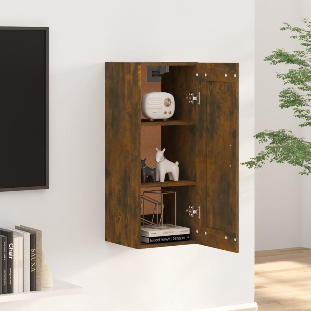 Hängeschrank Weiß 35x34x90 cm Holzwerkstoff