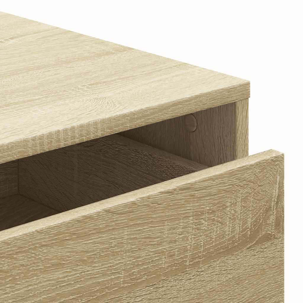Schubladenschrank Schwarz Eichen-Optik 41 x 40 x 58 cm