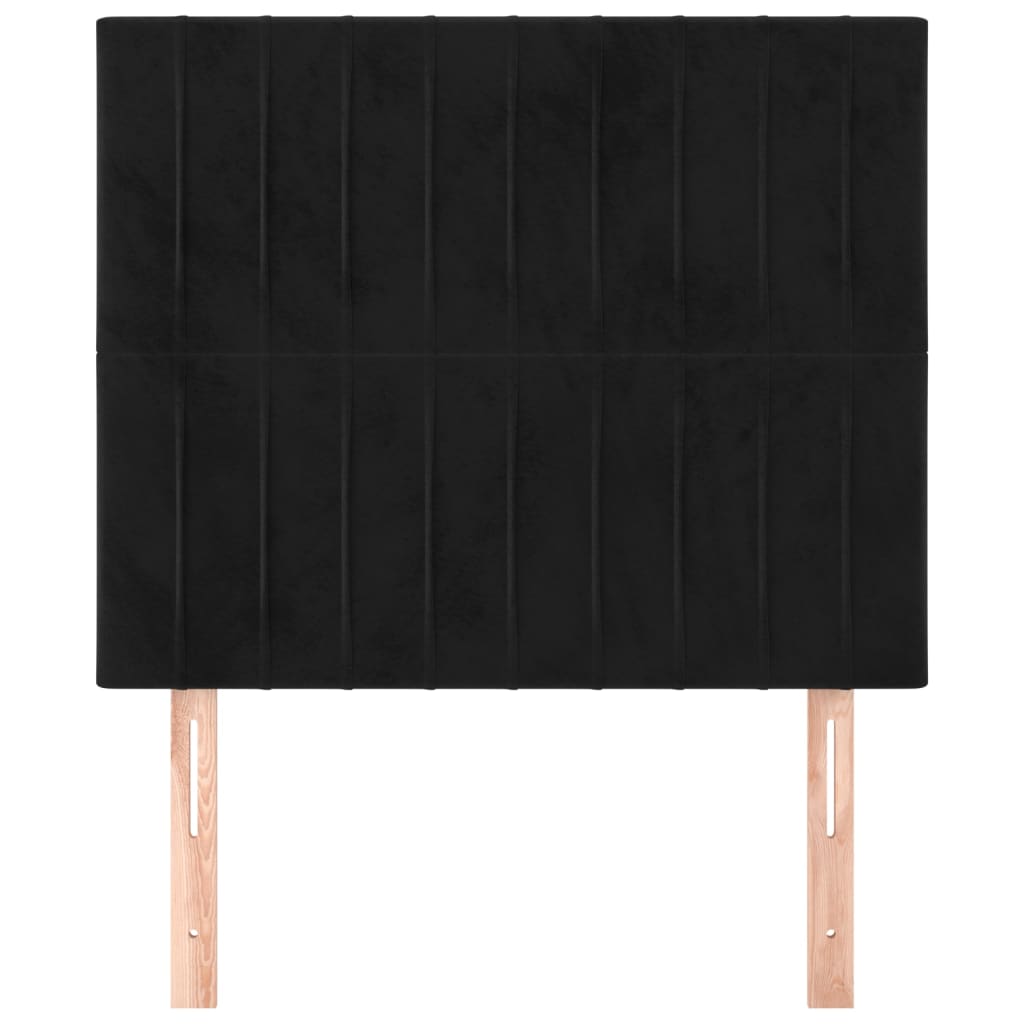 Kopfteil Hellgrau 80x5x118/128 cm Samt