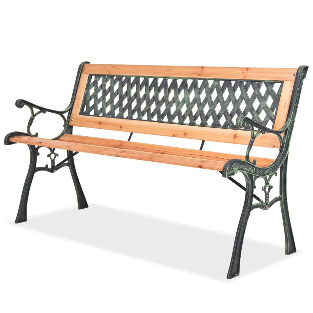 Gartenbank 122 cm Massivholz Tanne