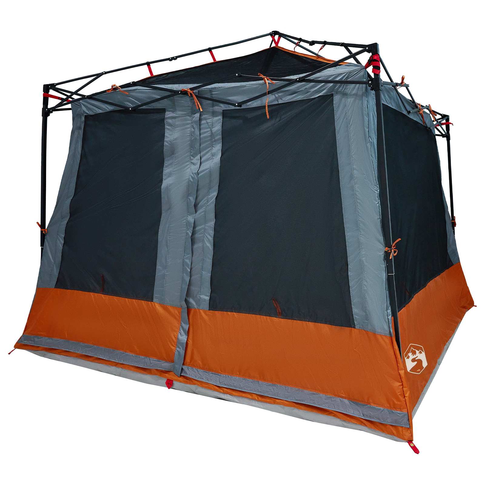 Camping-Zelt-Set mit Dach 2 pcs Blau Taffeta und Stoff