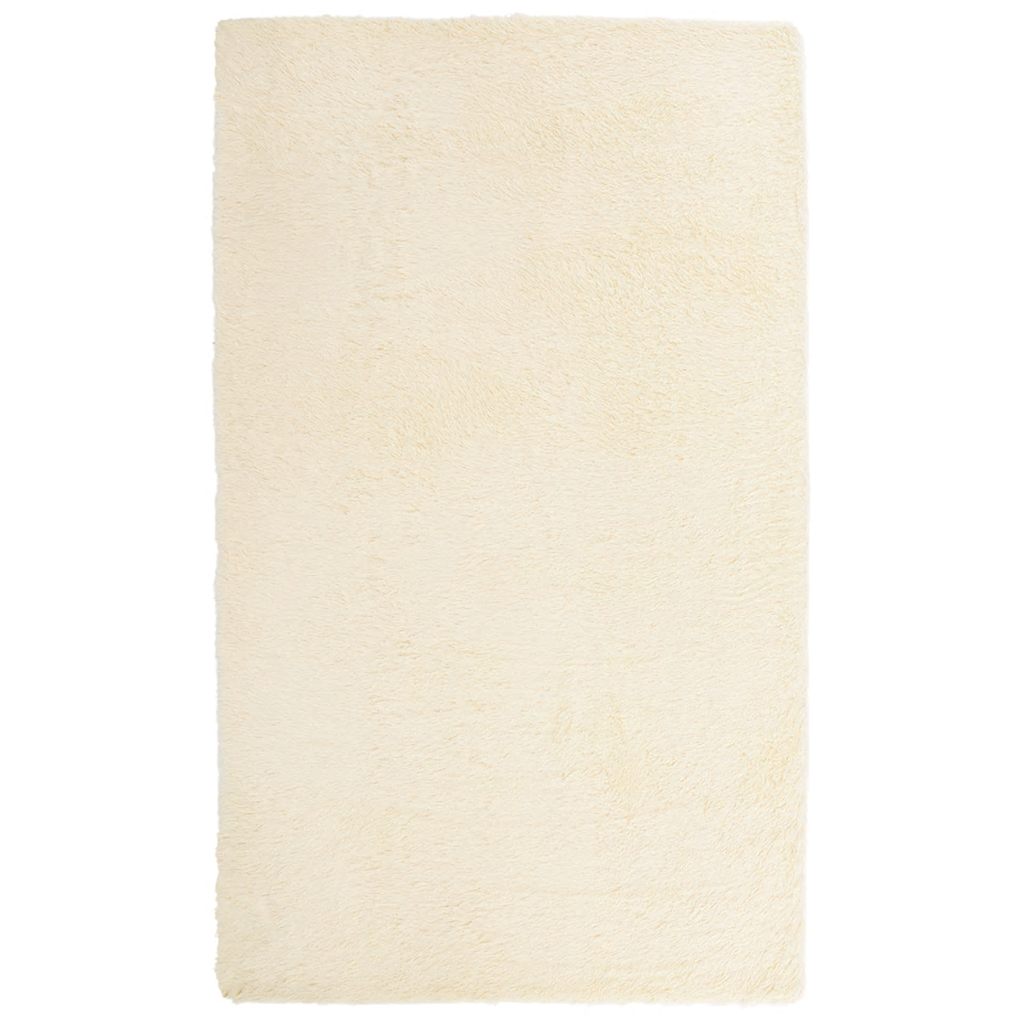 Teppich Shaggy Hochflor NAVARRA Beige 60x100 cm Polyester