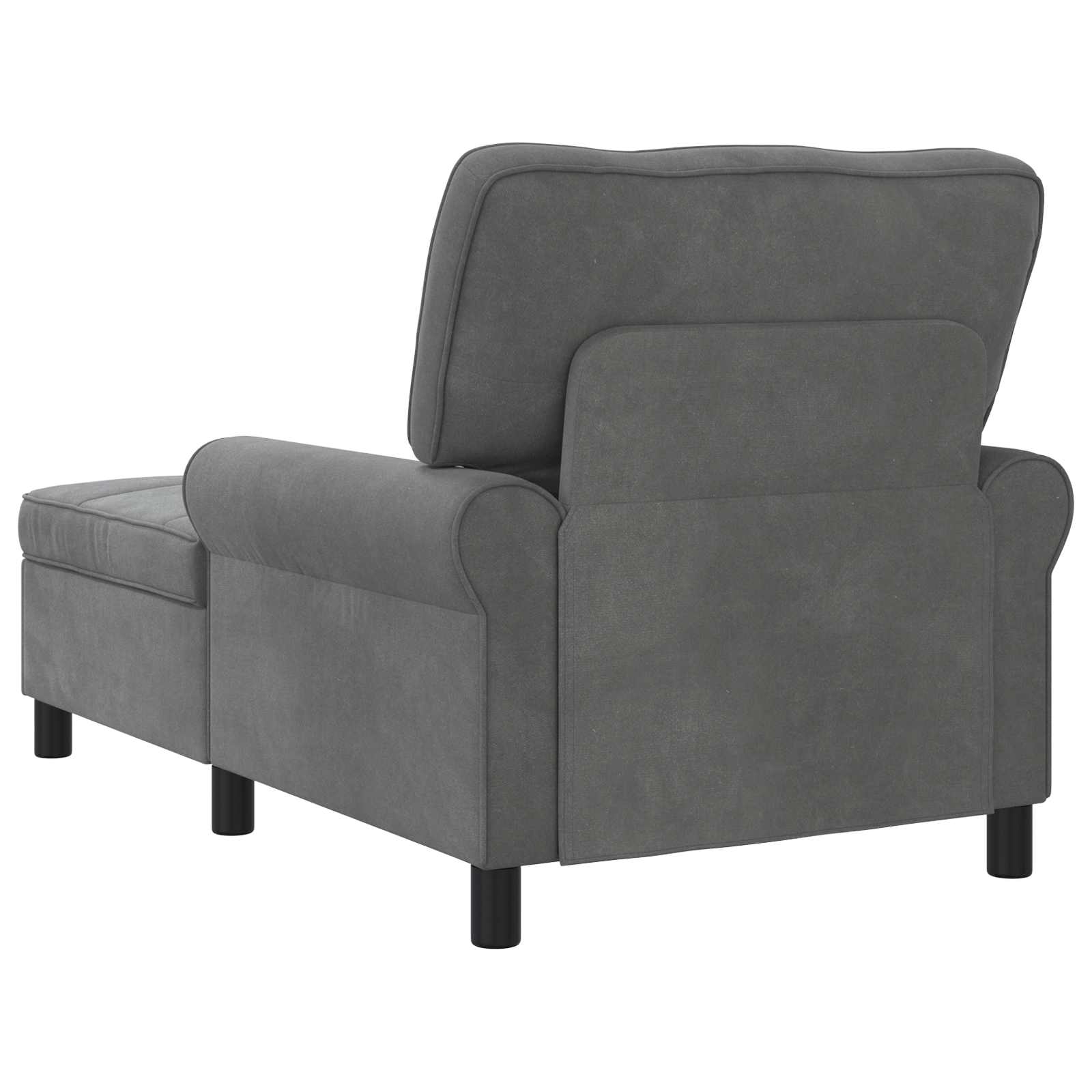 Lounge-Liege mit Kissen Hellgrau 91 x 157 x 91 cm Samt