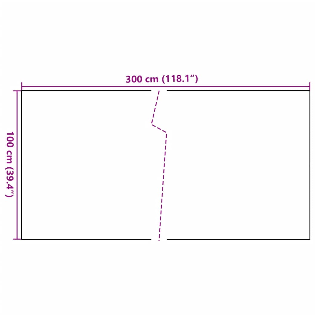 Balkon-Sichtschutz Anthrazit 300x90 cm Poly Rattan