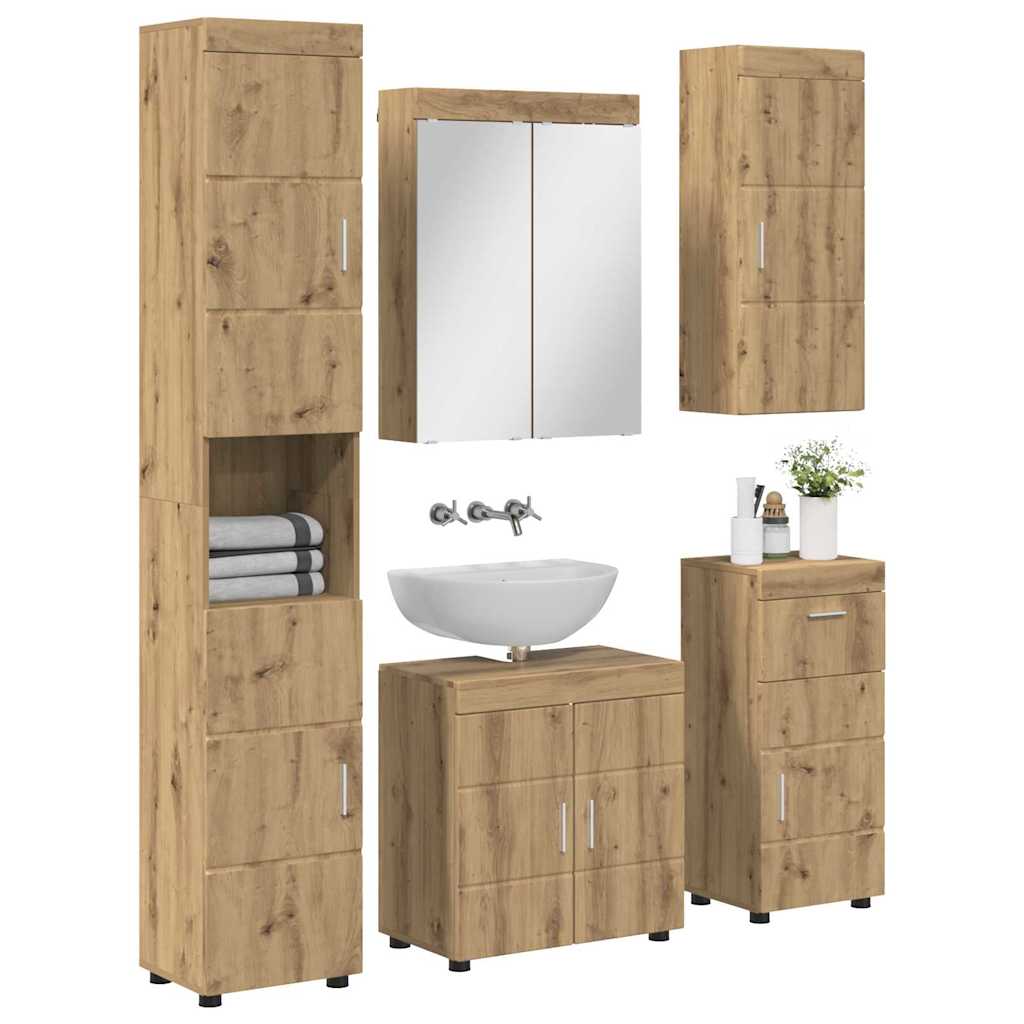 Badezimmermöbel-Set TULUM 2 pcs Weiß 60 x 34 x 63 cm