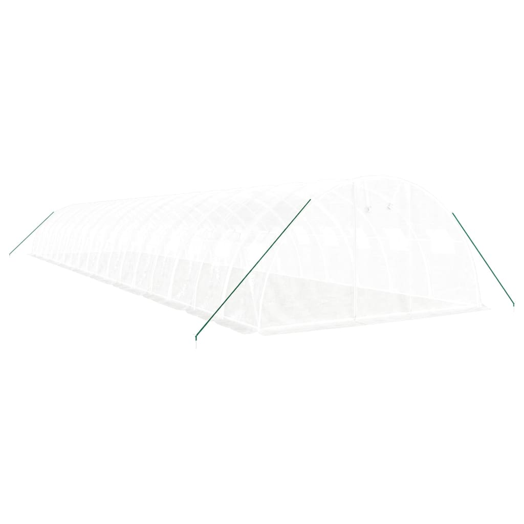 Gewächshaus mit Stahlrahmen Grün 8 m² 4x2x2 m