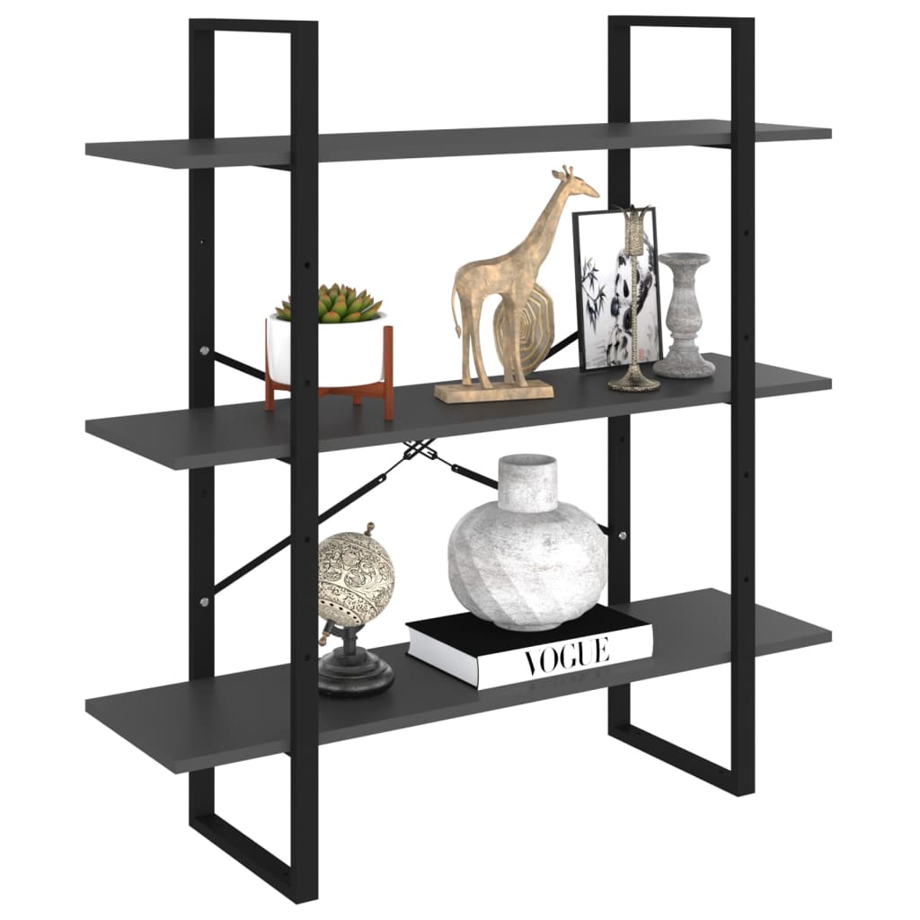 Bücherregal Weiß 100x30x105 cm Holzwerkstoff