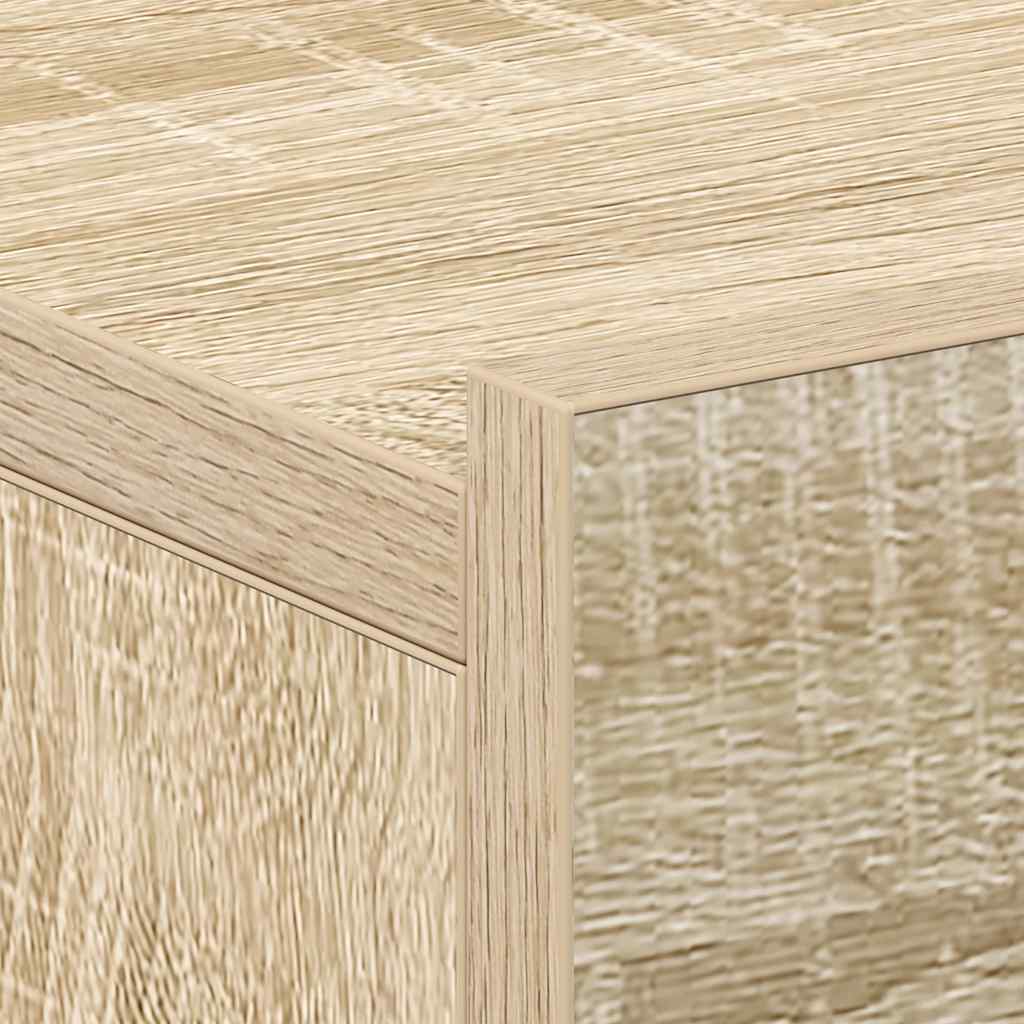 Hängender Nachttisch Weiß 40x30x15 cm Holzwerkstoff