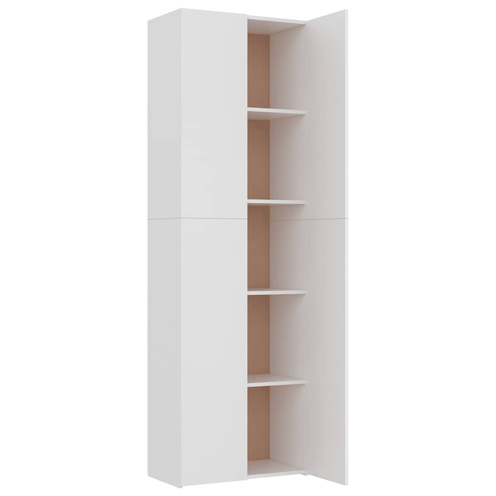 Aktenschrank Weiß 60x32x153 cm Holzwerkstoff