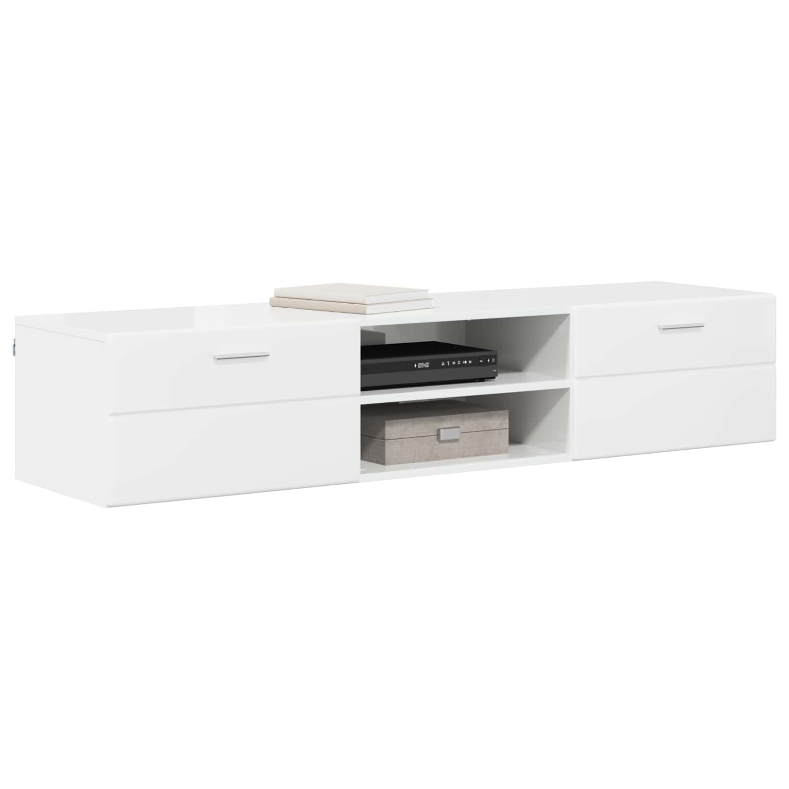 Highboard mit Regal FLORIN Weiß 60 x 35 x 182 cm Holzwerkstoff