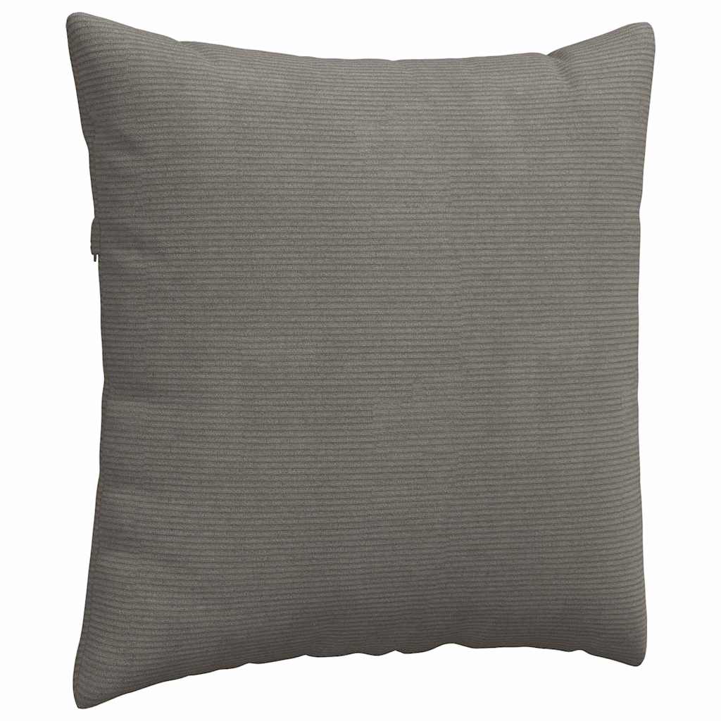 Sofakissen 2 Stück Hellgrau 50 x 30 cm Cordstoff