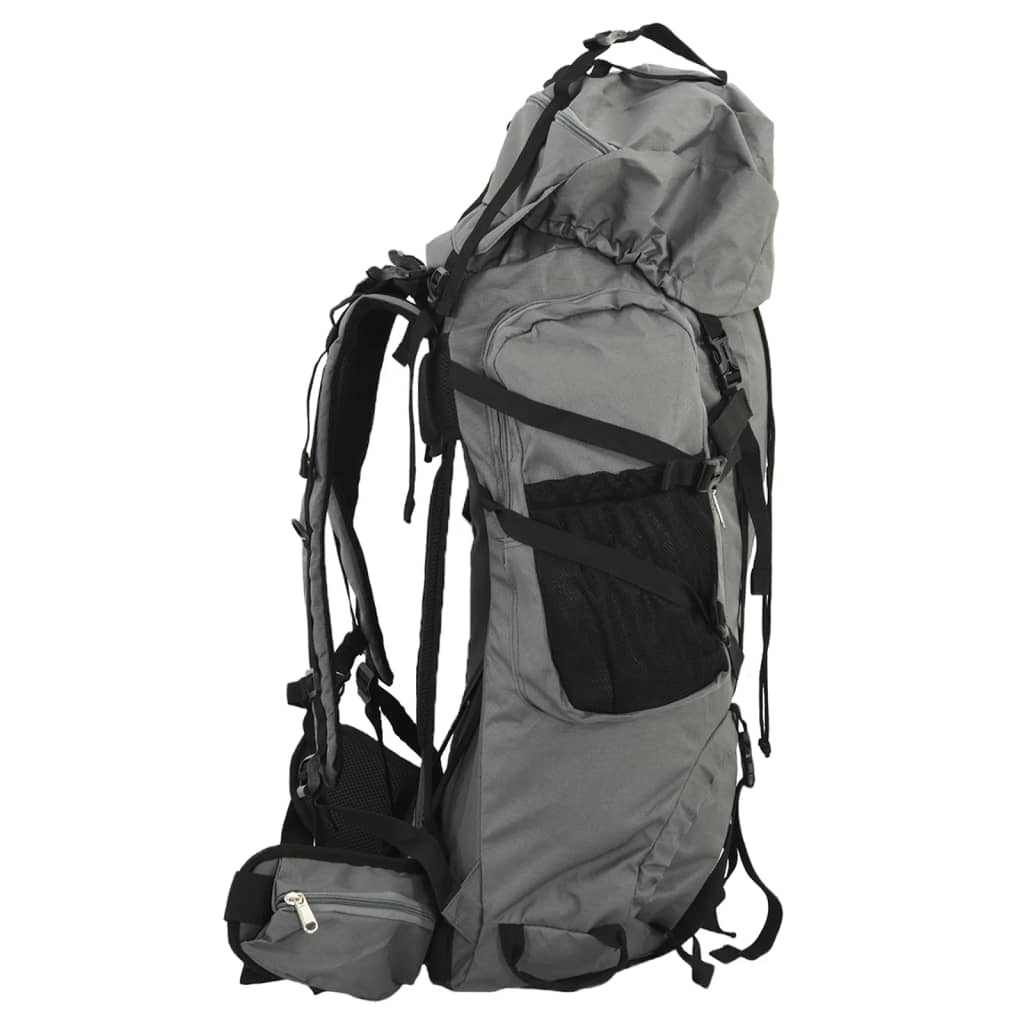 Wanderrucksack Schwarz 60 L Oxford-Gewebe