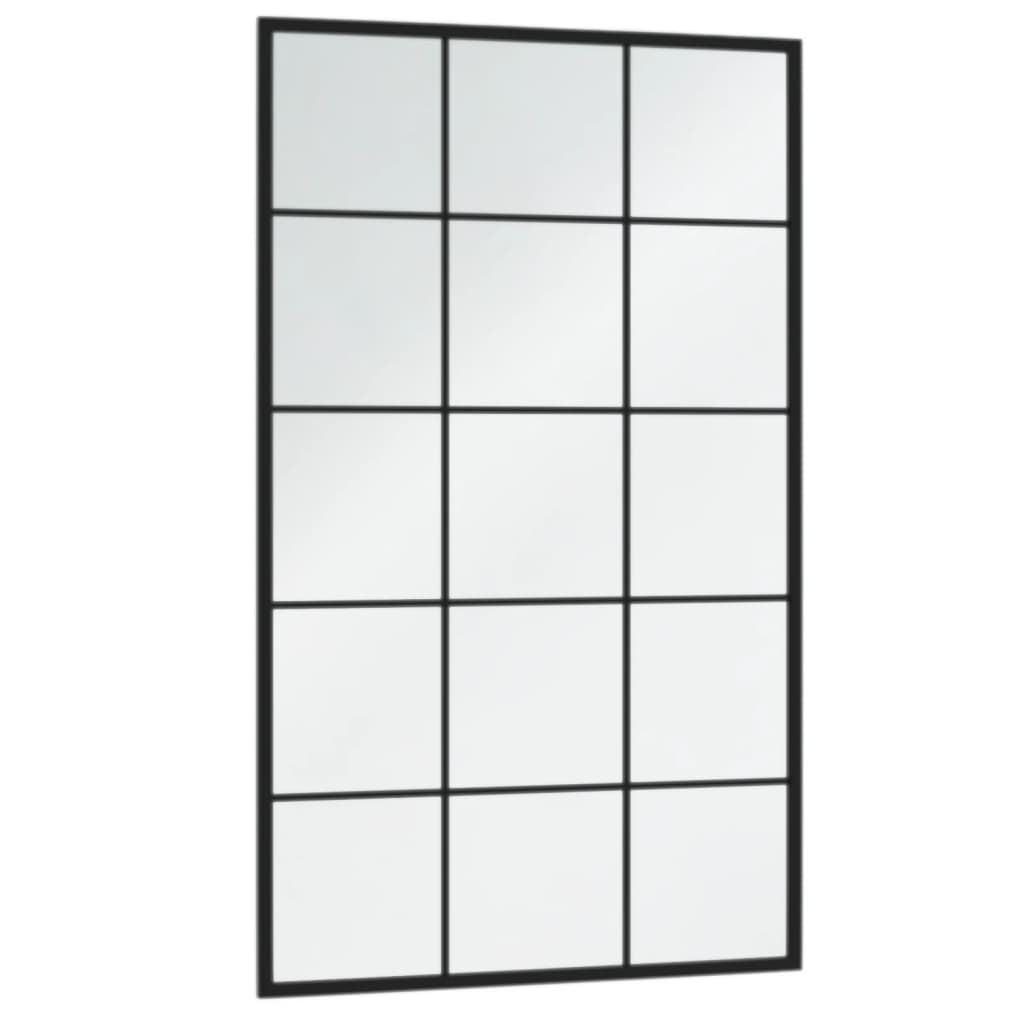 Wandspiegel Schwarz 60x40 cm Metall