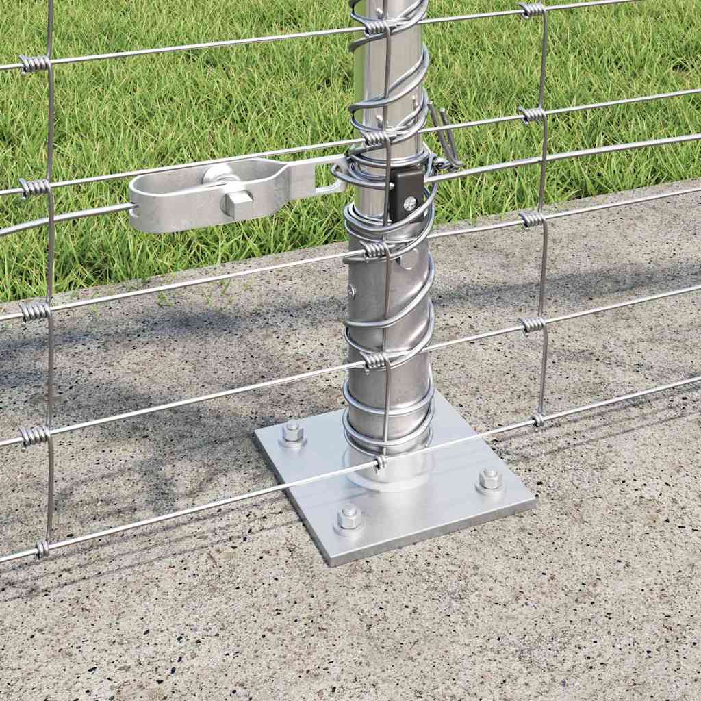 Ground Fix Geschweißter Drahtzaun 25 x 0,8 m Silber Netz