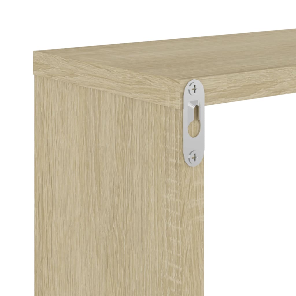 Wandregale 2 Stk. Weiß 50x15x50 cm Holzwerkstoff