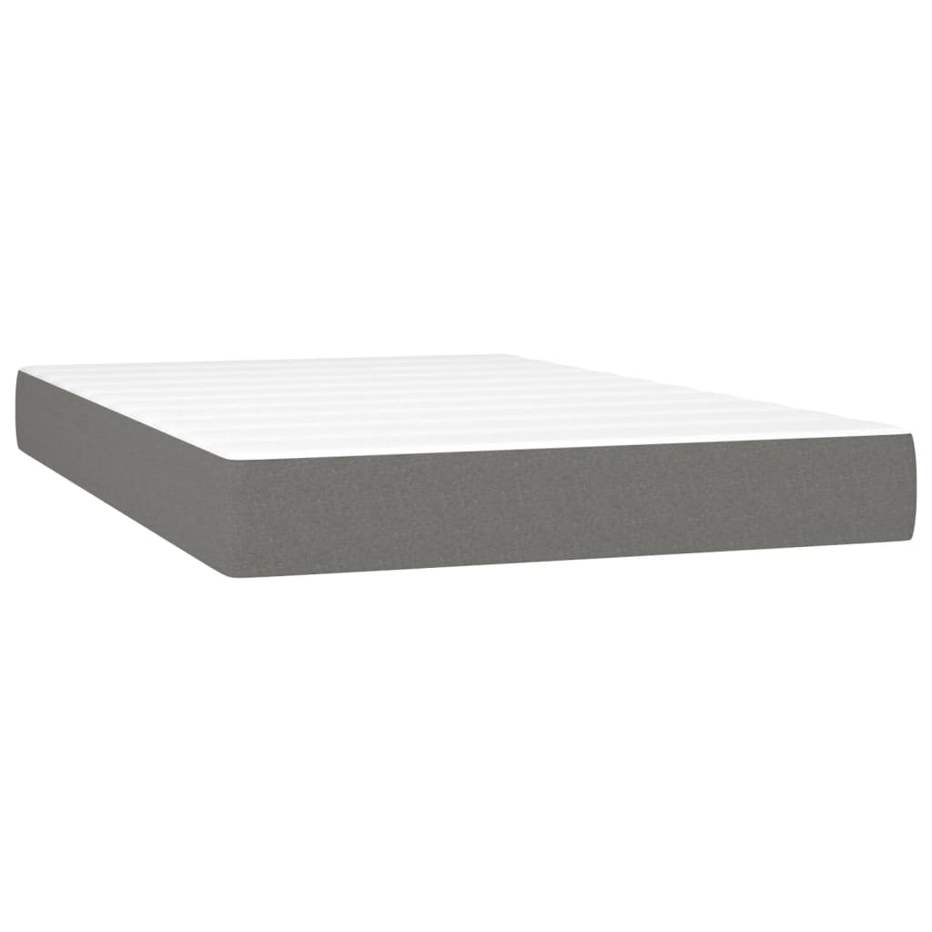 Taschenfederkernmatratze Mittel Hellgrau 80x200x20 cm Stoff