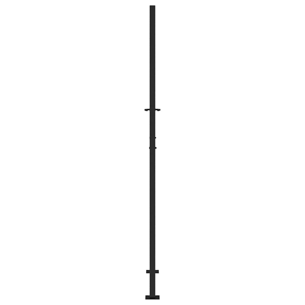 Gartentor Schwarz 100x100 cm Stahl Lichtdesign